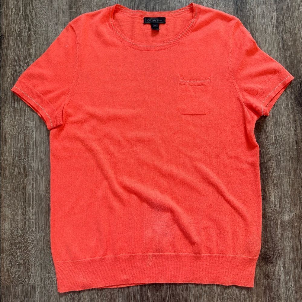 Saks Fifth Avenue Orange Sweater Shitt